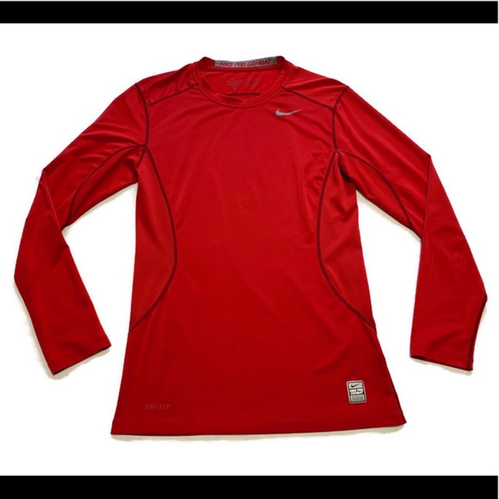 Nike Dri-fit Pro Combat Fitted Longsleeve Shirt